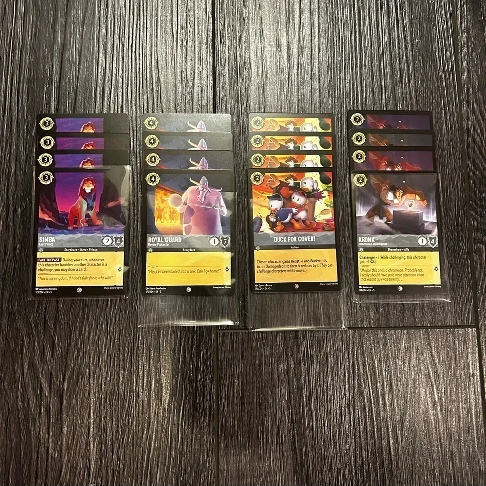 Disney Lorcana Steel 4x Playset Bundle